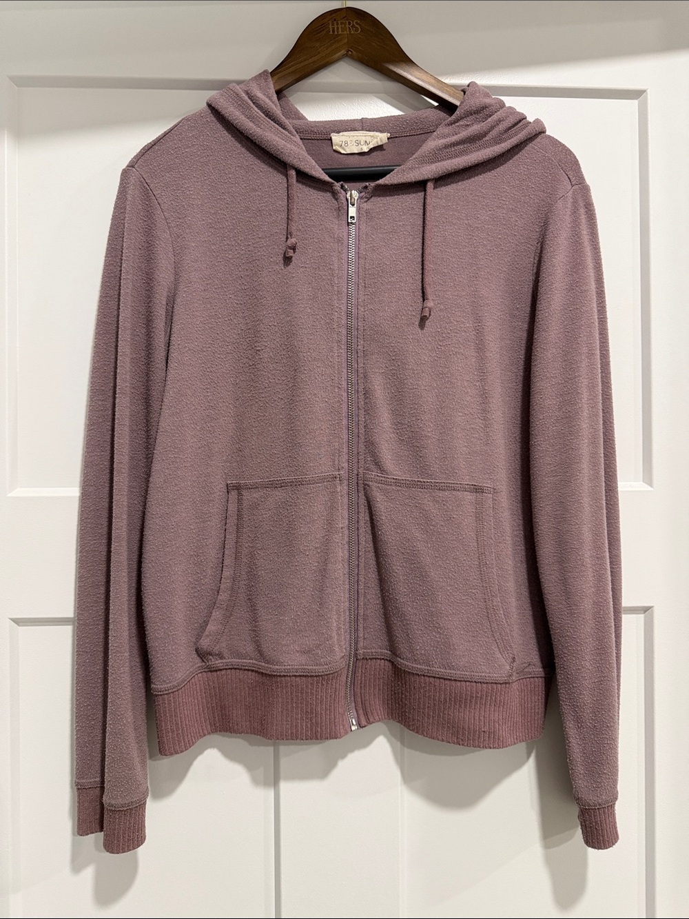 Cozy Zip-Up Hoodie - Mauve Pink